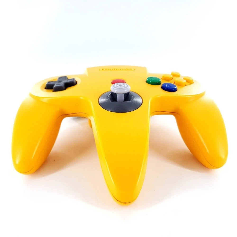 Official Nintendo 64 Gamepad Controller Yellow NUS-005 Tight Stick OEM Tested